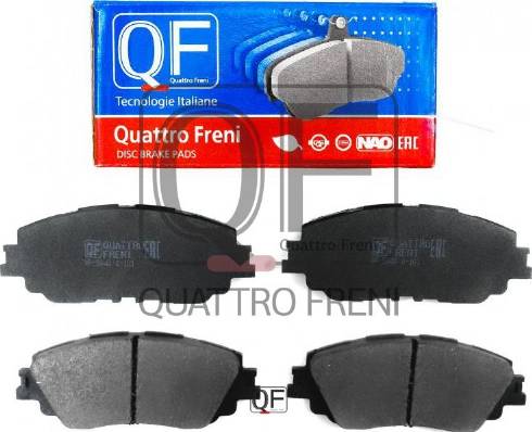 Quattro Freni QF504000 - Гальмівні колодки, дискові гальма autozip.com.ua