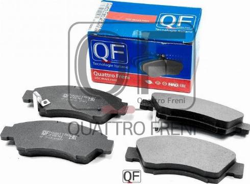 Quattro Freni QF502302 - Гальмівні колодки, дискові гальма autozip.com.ua