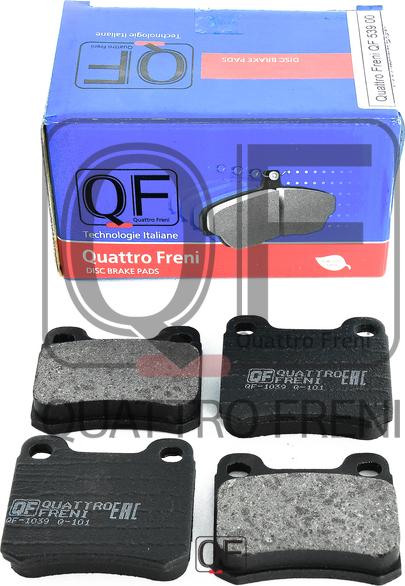 Quattro Freni QF53900 - Гальмівні колодки, дискові гальма autozip.com.ua