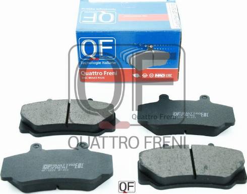 Quattro Freni QF52100 - Гальмівні колодки, дискові гальма autozip.com.ua