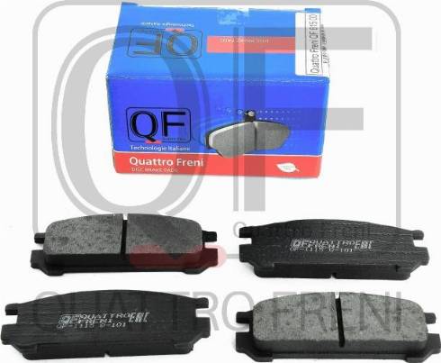 Quattro Freni QF61500 - Гальмівні колодки, дискові гальма autozip.com.ua