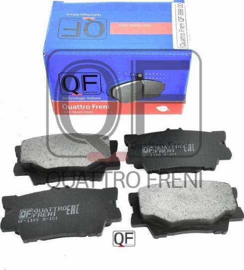 Quattro Freni QF68900 - Гальмівні колодки, дискові гальма autozip.com.ua