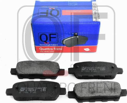 Quattro Freni QF63100 - Гальмівні колодки, дискові гальма autozip.com.ua