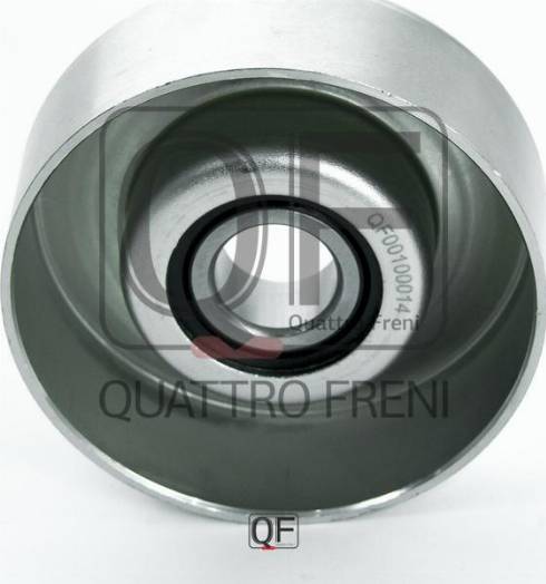 Quattro Freni QF00100014 - Паразитний / провідний ролик, поліклиновий ремінь autozip.com.ua