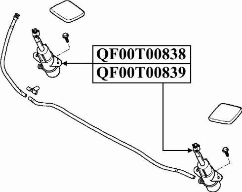 Quattro Freni QF00T00839 - Розпилювач, форсунка, система очищення фар autozip.com.ua
