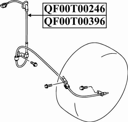 Quattro Freni QF00T00396 - Датчик ABS, частота обертання колеса autozip.com.ua