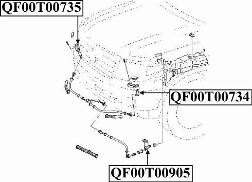 Quattro Freni QF00T00735 - Розпилювач, форсунка, система очищення фар autozip.com.ua