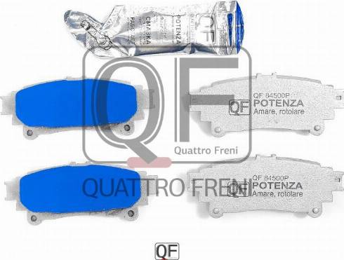 Quattro Freni QF84500P - Гальмівні колодки, дискові гальма autozip.com.ua