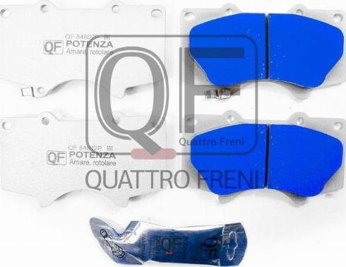 Quattro Freni QF84802P - Гальмівні колодки, дискові гальма autozip.com.ua