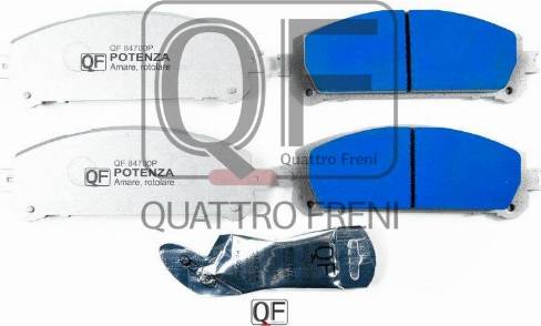 Quattro Freni QF84700P - Гальмівні колодки, дискові гальма autozip.com.ua