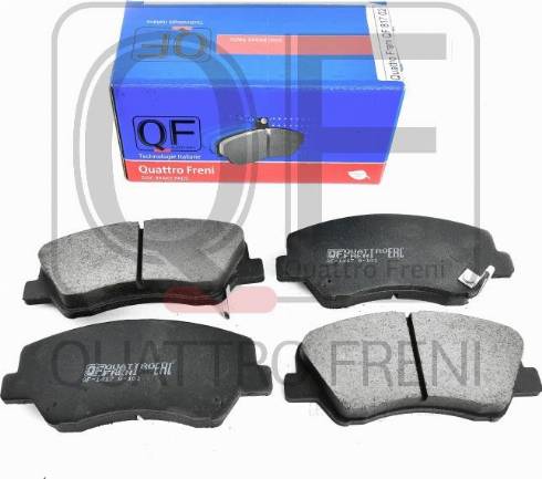 Quattro Freni QF81702 - Гальмівні колодки, дискові гальма autozip.com.ua