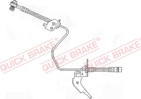 QUICK BRAKE 59.959X - Гальмівний шланг autozip.com.ua