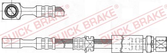 QUICK BRAKE 50.976 - Гальмівний шланг autozip.com.ua