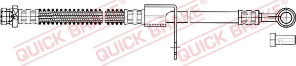 QUICK BRAKE 50.840X - Гальмівний шланг autozip.com.ua