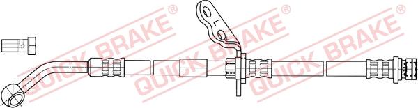 QUICK BRAKE 50.842X - Гальмівний шланг autozip.com.ua