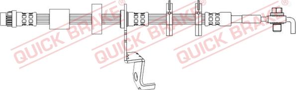 QUICK BRAKE 50.726X - Гальмівний шланг autozip.com.ua