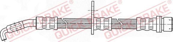 QUICK BRAKE 58.944 - Гальмівний шланг autozip.com.ua