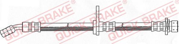 QUICK BRAKE 58.906 - Гальмівний шланг autozip.com.ua