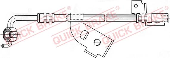 QUICK BRAKE 58.916 - Гальмівний шланг autozip.com.ua