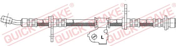 QUICK BRAKE 58.925 - Гальмівний шланг autozip.com.ua