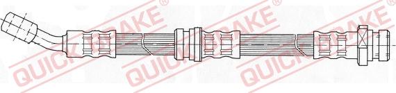 QUICK BRAKE 58.927 - Гальмівний шланг autozip.com.ua