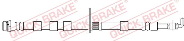 QUICK BRAKE 58.895 - Гальмівний шланг autozip.com.ua