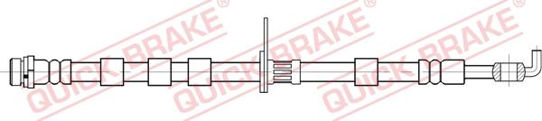 QUICK BRAKE 58.896 - Гальмівний шланг autozip.com.ua