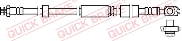 QUICK BRAKE 58.892X - Гальмівний шланг autozip.com.ua