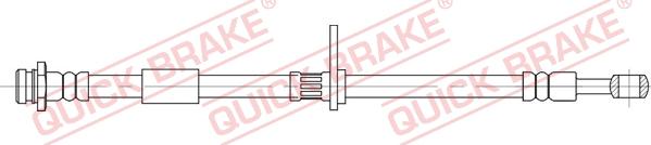 QUICK BRAKE 58.846 - Гальмівний шланг autozip.com.ua