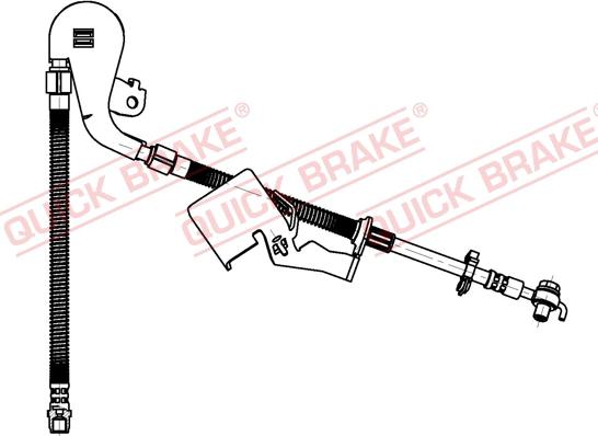 QUICK BRAKE 58.804X - Гальмівний шланг autozip.com.ua