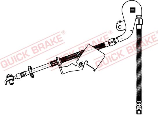 QUICK BRAKE 58.803X - Гальмівний шланг autozip.com.ua