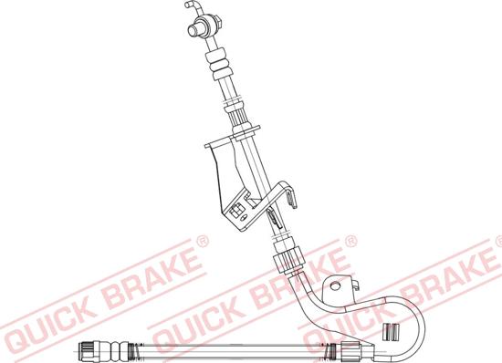 QUICK BRAKE 58.887X - Гальмівний шланг autozip.com.ua