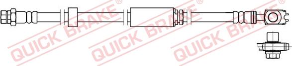 QUICK BRAKE 58.871X - Гальмівний шланг autozip.com.ua