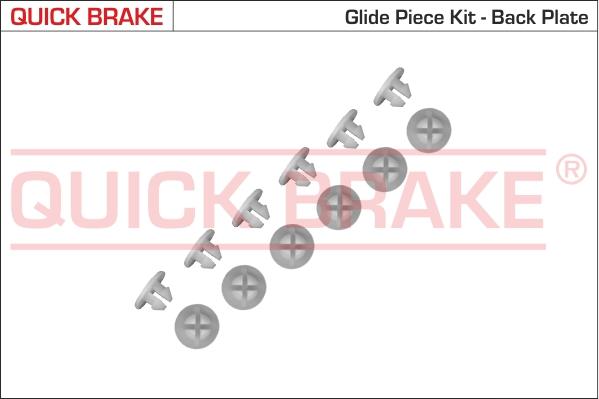 QUICK BRAKE 6859K - Комплектуючі, барабанний гальмівний механізм autozip.com.ua