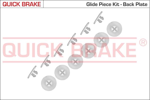 QUICK BRAKE 6858K - Комплектуючі, барабанний гальмівний механізм autozip.com.ua