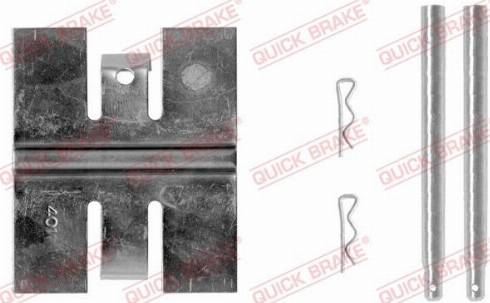 QUICK BRAKE 109-0950R-1 - Комплектуючі, колодки дискового гальма autozip.com.ua