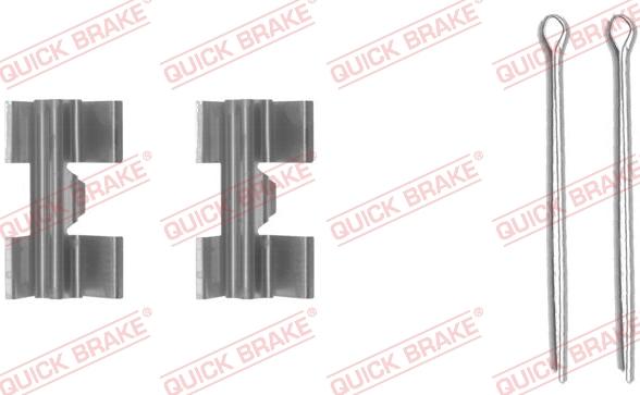 QUICK BRAKE 109-0969-1 - Комплектуючі, колодки дискового гальма autozip.com.ua