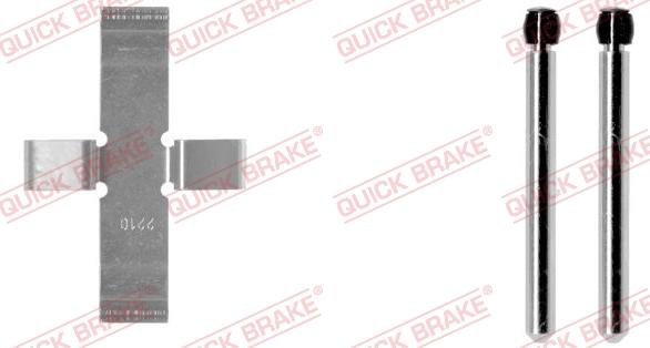 QUICK BRAKE 109-0902-1 - Комплектуючі, колодки дискового гальма autozip.com.ua