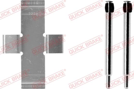 QUICK BRAKE 109-0913-1 - Комплектуючі, колодки дискового гальма autozip.com.ua