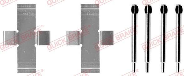 QUICK BRAKE 109-0913 - Комплектуючі, колодки дискового гальма autozip.com.ua