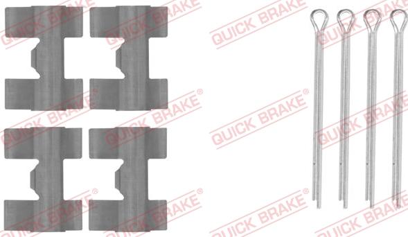 QUICK BRAKE 109-0981 - Комплектуючі, колодки дискового гальма autozip.com.ua