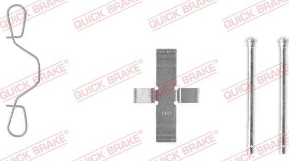 QUICK BRAKE 109-0982-1 - Комплектуючі, колодки дискового гальма autozip.com.ua