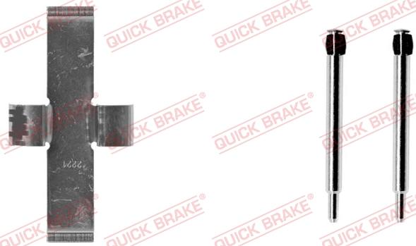 QUICK BRAKE 109-0924-1 - Комплектуючі, колодки дискового гальма autozip.com.ua