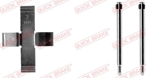 QUICK BRAKE 109-0925-1 - Комплектуючі, колодки дискового гальма autozip.com.ua