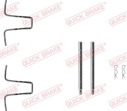 QUICK BRAKE 109-0976-1 - Комплектуючі, колодки дискового гальма autozip.com.ua