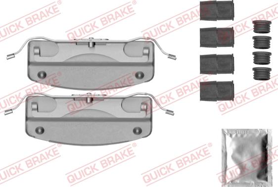 QUICK BRAKE 1090041 - Комплектуючі, колодки дискового гальма autozip.com.ua