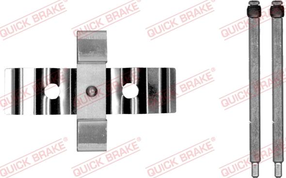 QUICK BRAKE 109-0054-1 - Комплектуючі, колодки дискового гальма autozip.com.ua