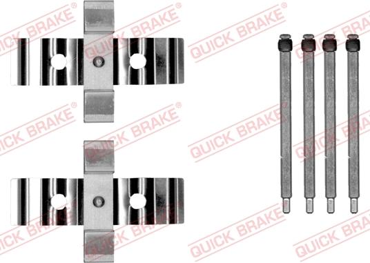 QUICK BRAKE 1090054 - Комплектуючі, колодки дискового гальма autozip.com.ua