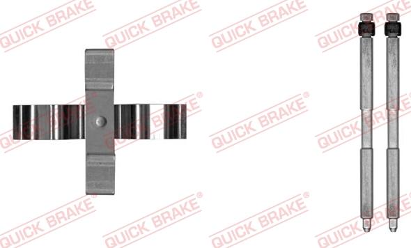 QUICK BRAKE 109-0055-1 - Комплектуючі, колодки дискового гальма autozip.com.ua