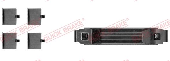 QUICK BRAKE 109-0056-1 - Комплектуючі, колодки дискового гальма autozip.com.ua